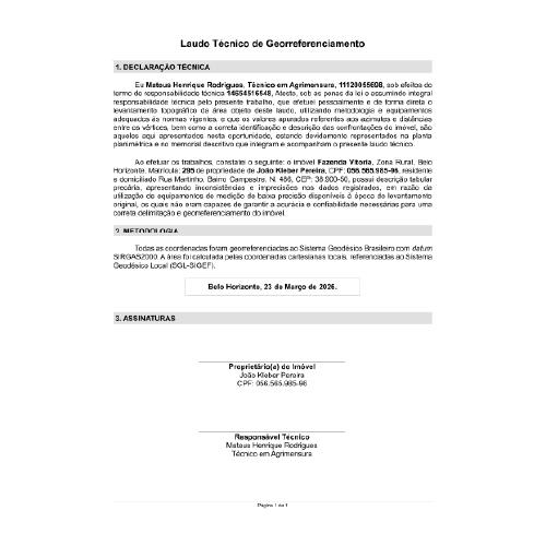 Laudo Técnico